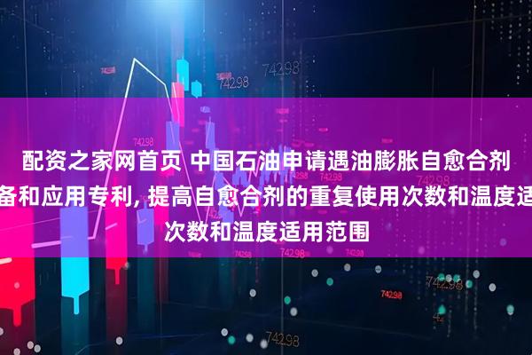 配资之家网首页 中国石油申请遇油膨胀自愈合剂及其制备和应用专利, 提高自愈合剂的重复使用次数和温度适用范围